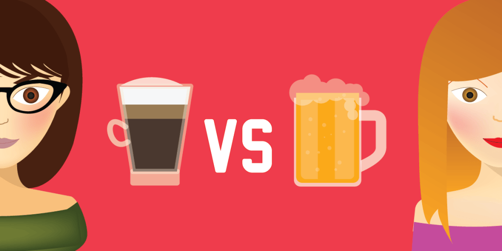 La del café VS la de la&nbsp;birra